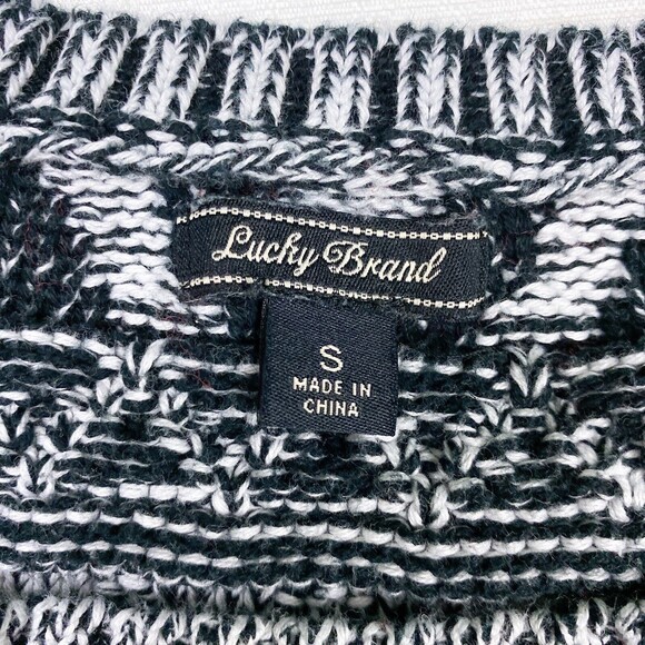Lucky Brand Jacquard Pullover Knit Sweater - Picture 4 of 9